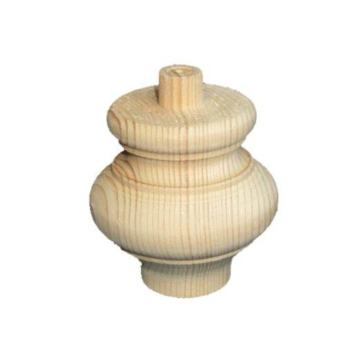 Houten kastpoot bedpoot 90x90mm.