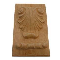 Houten ornamenten beukenhout, ornament hout, afm. 120x70mm