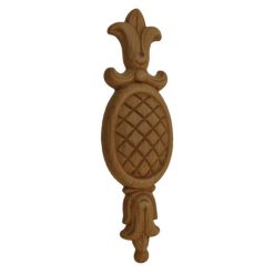 Houten ornamenten beukenhout, ornament hout, afm. 215x65mm