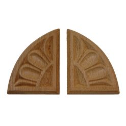 Houten ornamenten beukenhout, ornament hout, afm. 120x90mm