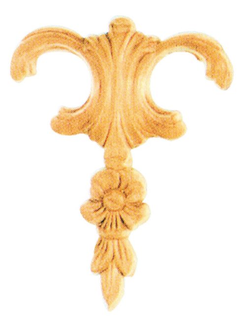 Ornamenten beukenhout, ornamenten hout, afm. 105x80mm