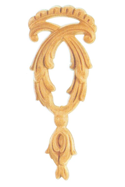 Ornamenten beukenhout, ornamenten hout, afm. 165x65mm