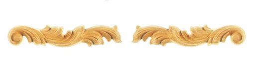 Ornamenten beukenhout, ornamenten hout, afm. 30x155mm