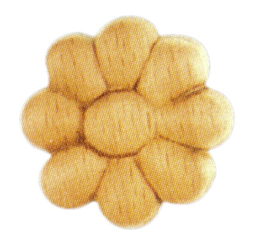 Ornamenten beukenhout, ornamenten hout, afm. 40mm rond