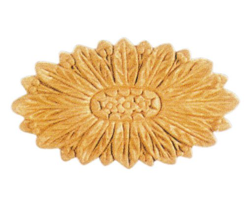 Ornamenten beukenhout, ornamenten hout, afm. 63x110mm