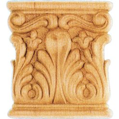 Ornamenten beukenhout, ornamenten hout, afm. 75x60mm