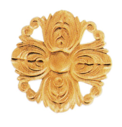 Ornamenten beukenhout, ornamenten hout, afm. 85mm rond