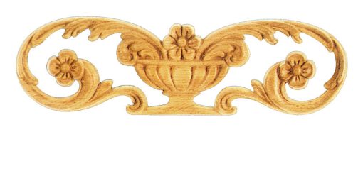 Ornamenten beukenhout, ornamenten hout, afm. 85x295mm