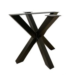 Premium model vierkant stalen zwarte Matrix poot 10x10cm koker