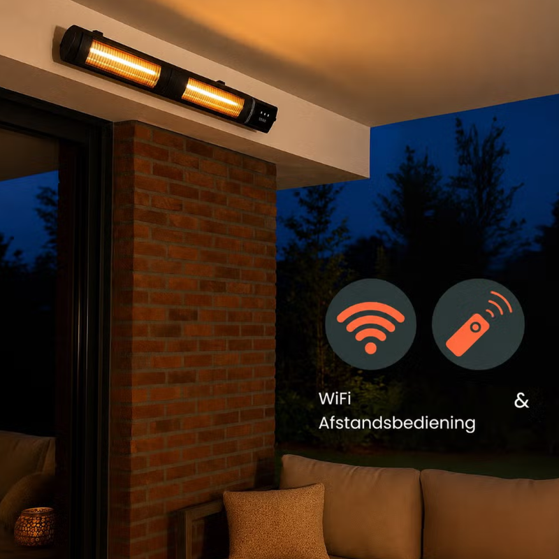AVOID T17-GR30B wandmodel terrasverwarmer 3000W met WiFi, app en afstandsbediening - Afbeelding 4